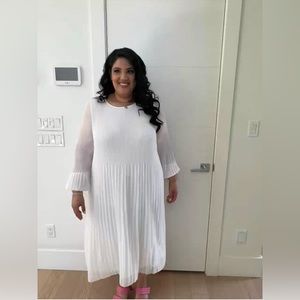 White wildfires daydreamer midi dress